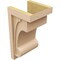 Ekena Millwork 11"W x 11"D x 22"H Wide Alma Rough Cedar Woodgrain TimberThane Corbel, Primed Tan CORUR11X11X22ALMRCPR - alternate 5